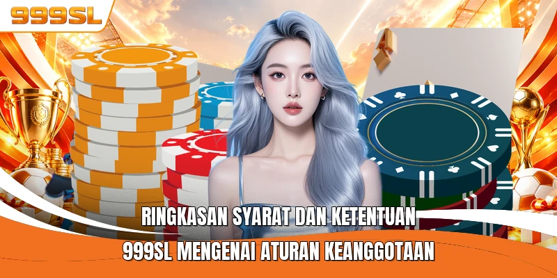 Ringkasan syarat dan ketentuan 999SL mengenai aturan keanggotaan